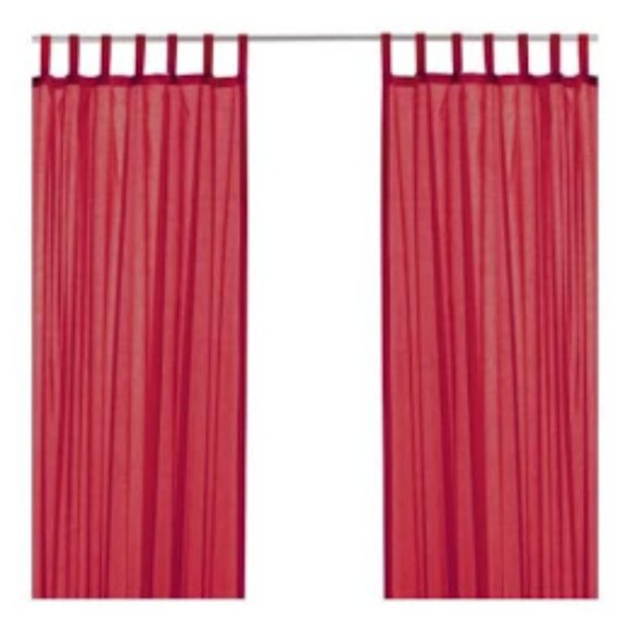 Pink Curtains IKEA #18684 'WILMA' - Picture 1 of 6